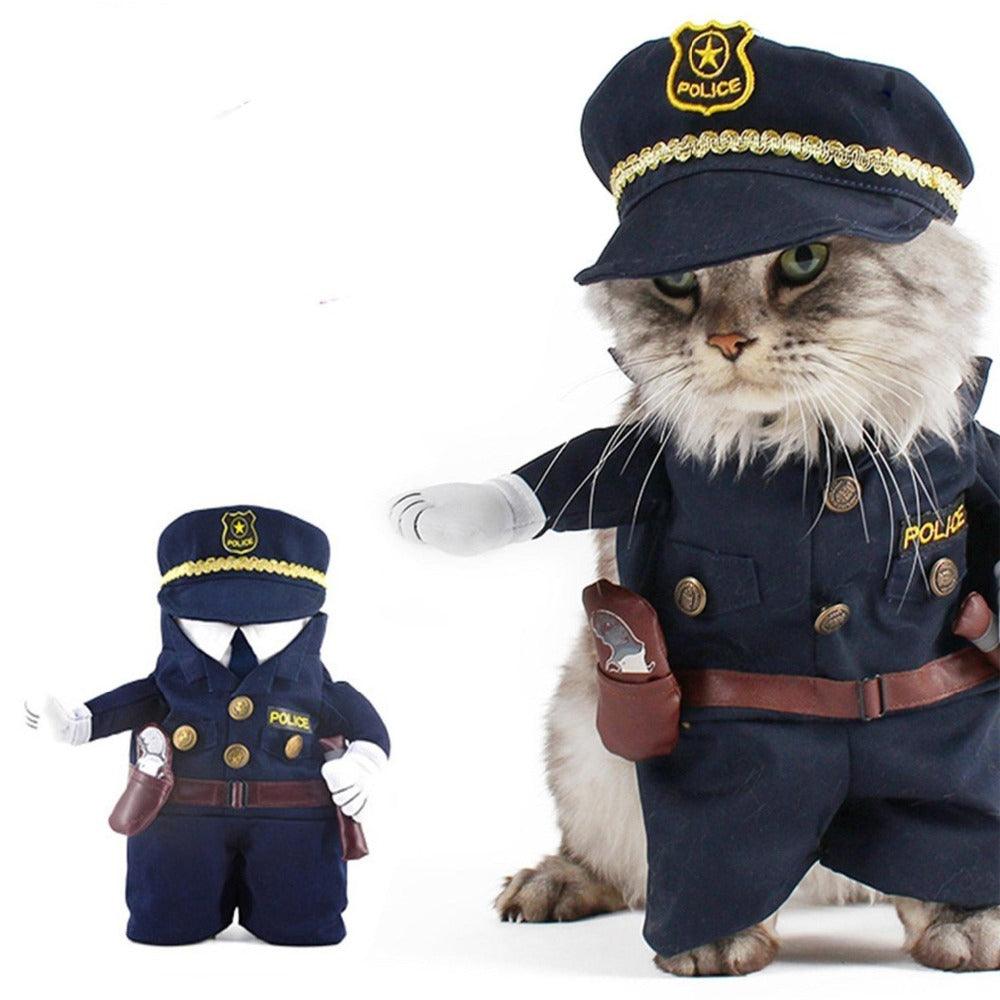 Pet's Funny Policeman Cotton Costumes