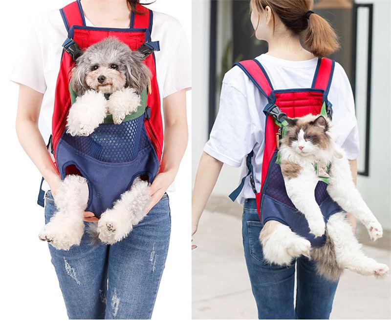 Pets Striped Canvas Carrier Backpack - Trendha