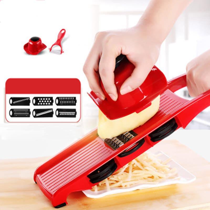 Plastic Vegetable Graters with Adjustable Stainless Steel Blades - Trendha