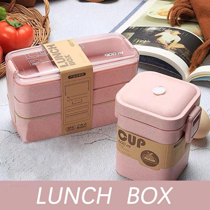 Portable 3 Layered Lunch Box - Trendha