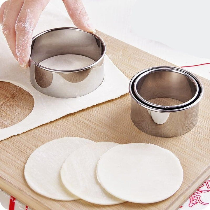 Portable Stainless Steel Dumpling Maker Molds 3 pcs Set - Trendha