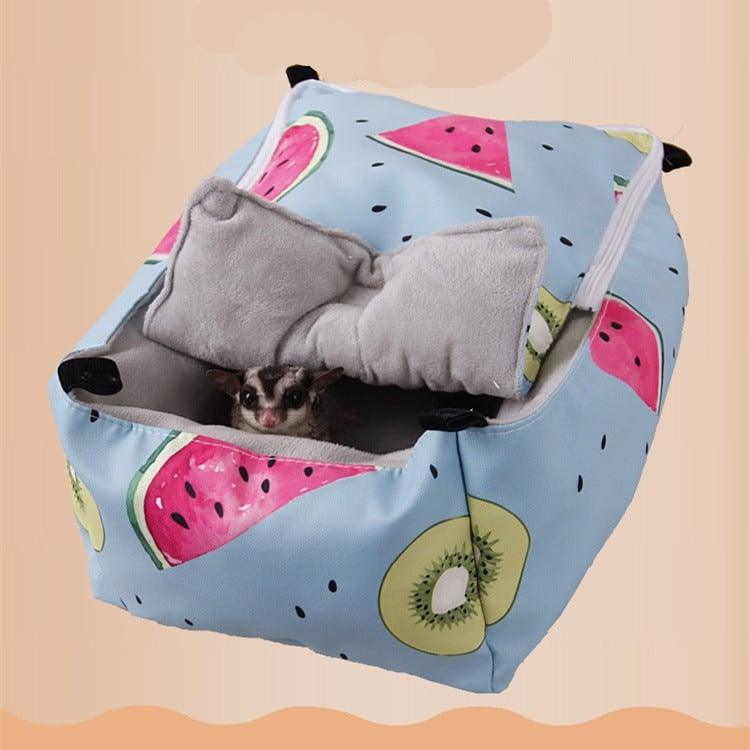 Printed Cotton Bed for Small Pets - Trendha