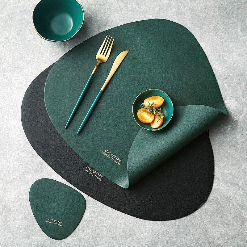 PU Leather Tableware Placemat - Trendha