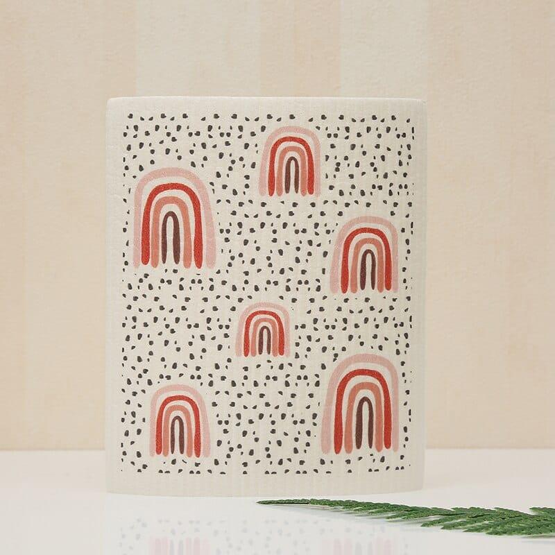 Rainbow Print Dish Cloth - Trendha