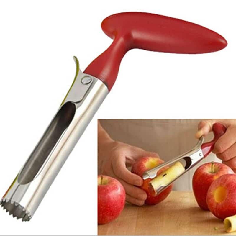 Red Kitchen Steel Fruit / Vegetable Corer - Trendha