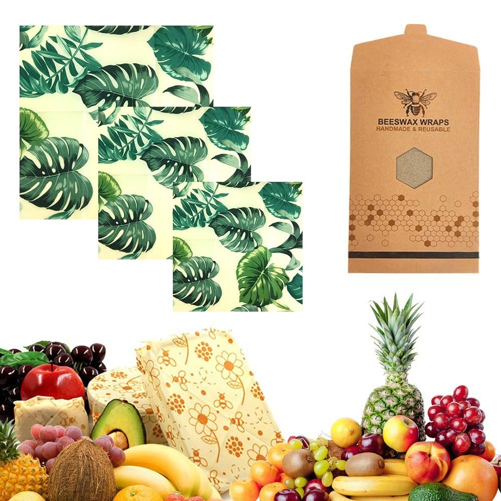 Reusable Beeswax Food Wraps Set