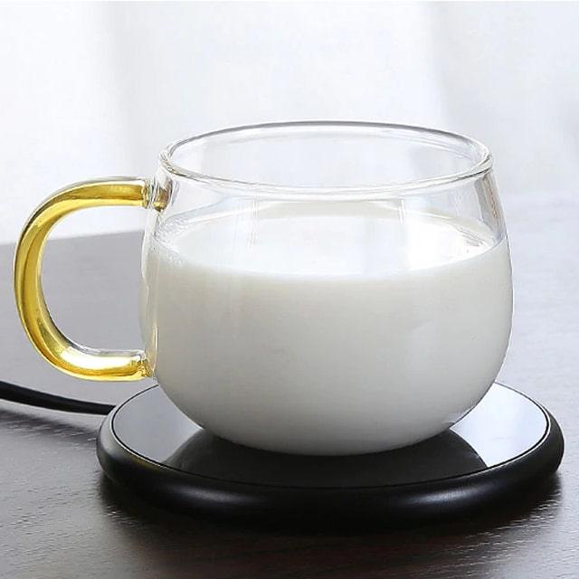 Round Coffee Cup Warmer with Timer - Trendha