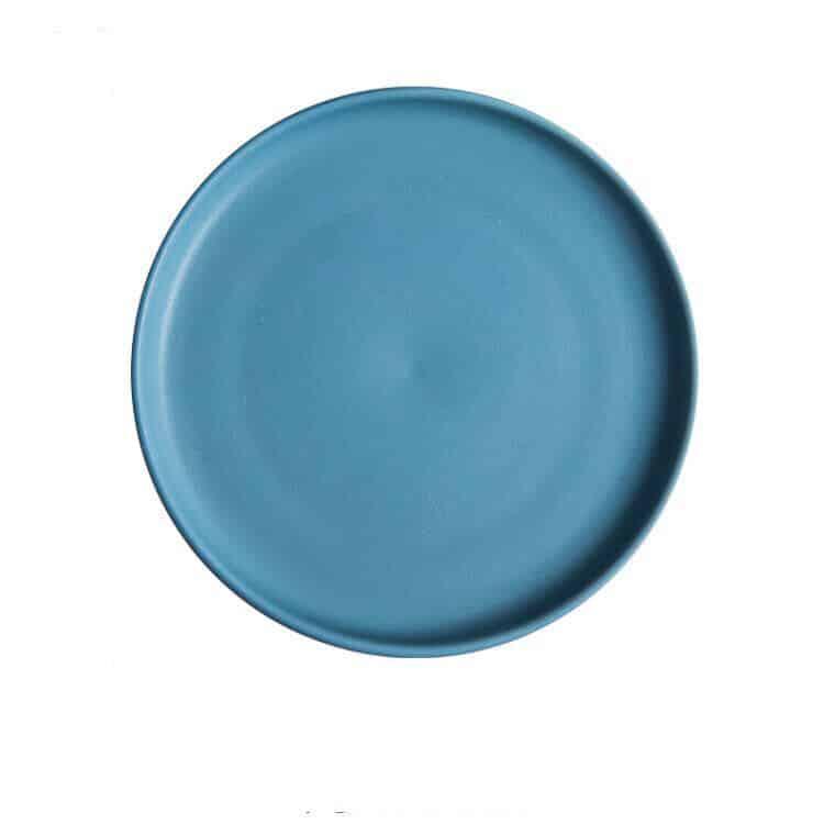 Round Solid Ceramic Plates - Trendha