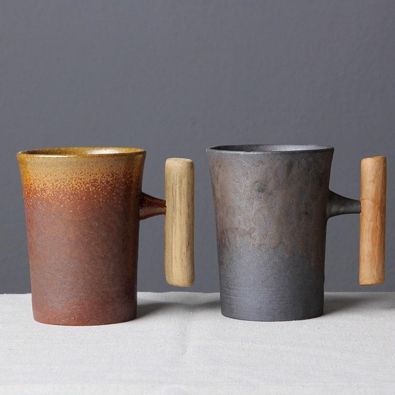 Rustic Style Ceramic Coffee Mug - Trendha