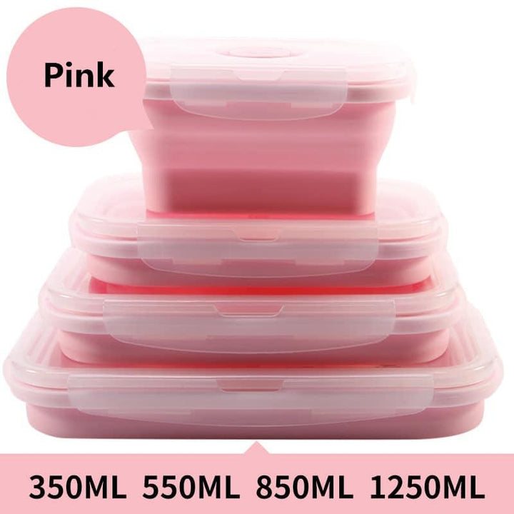 Set Collapsible Silicone Lunch Boxes - Trendha