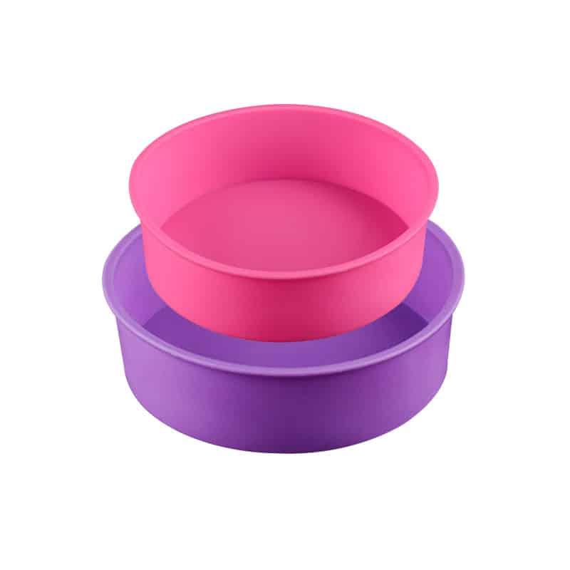 Set Kitchen Round Silicone Cake Molds - Trendha