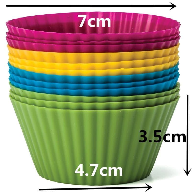 Set Mini Round Silicone Cake Molds - Trendha