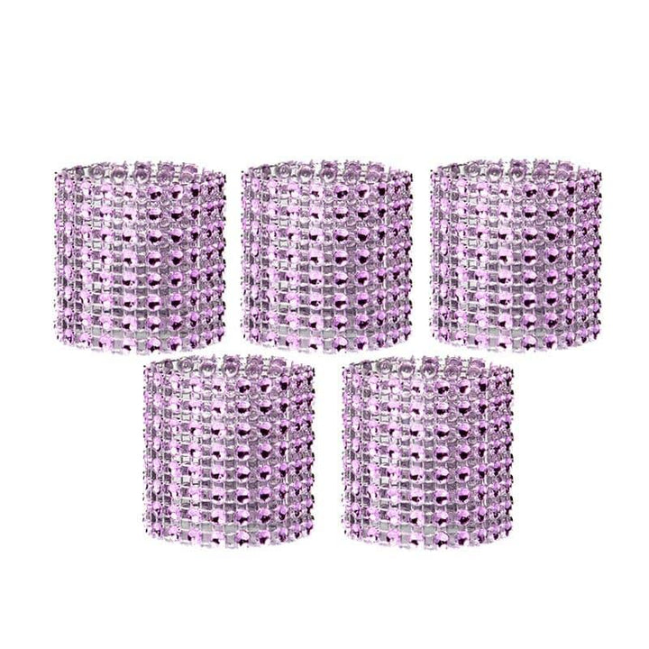 Set of 10 Crystal Napkin Rings - Trendha