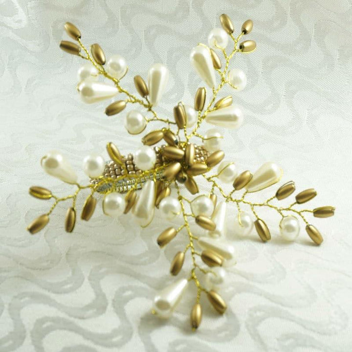 Set of 12 Pearl Flower Napkin Rings - Trendha