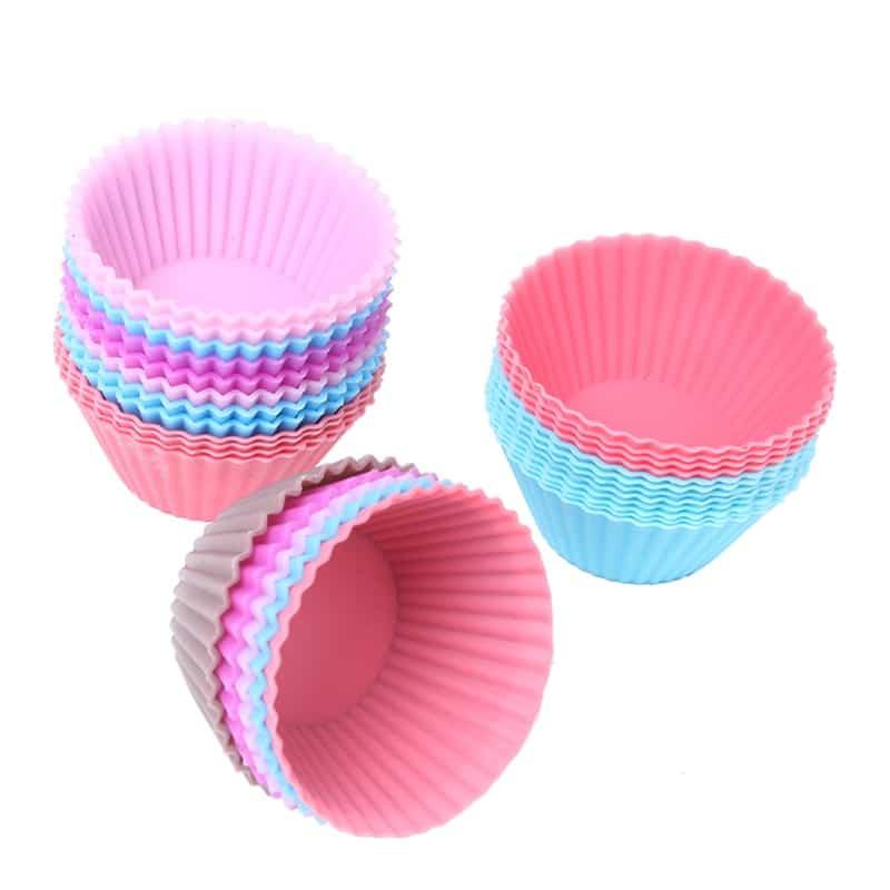 Silicone Cupcake Mold 12 Pcs Set - Trendha