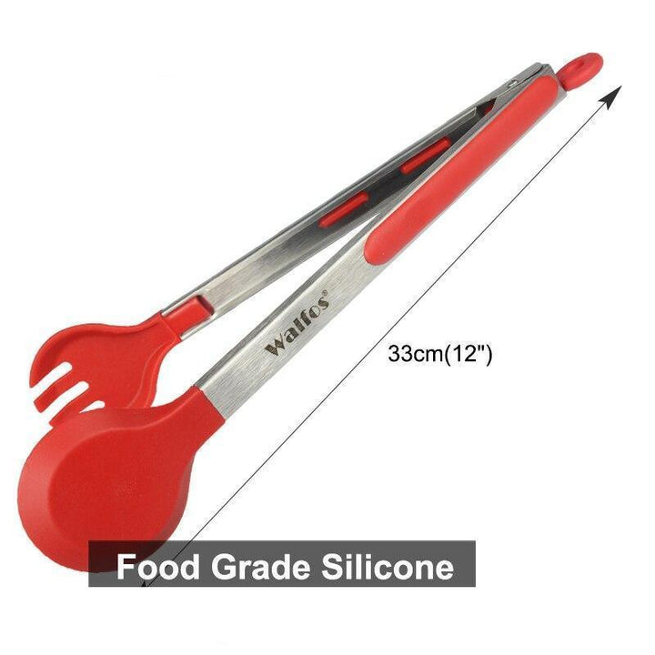 Silicone Serving BBQ Tongs - Trendha