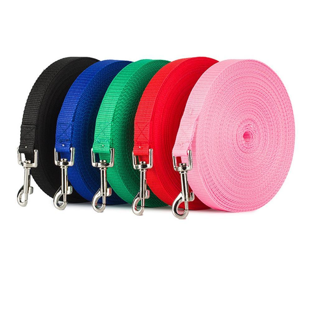 Solid Color Long Dog Leash - Trendha