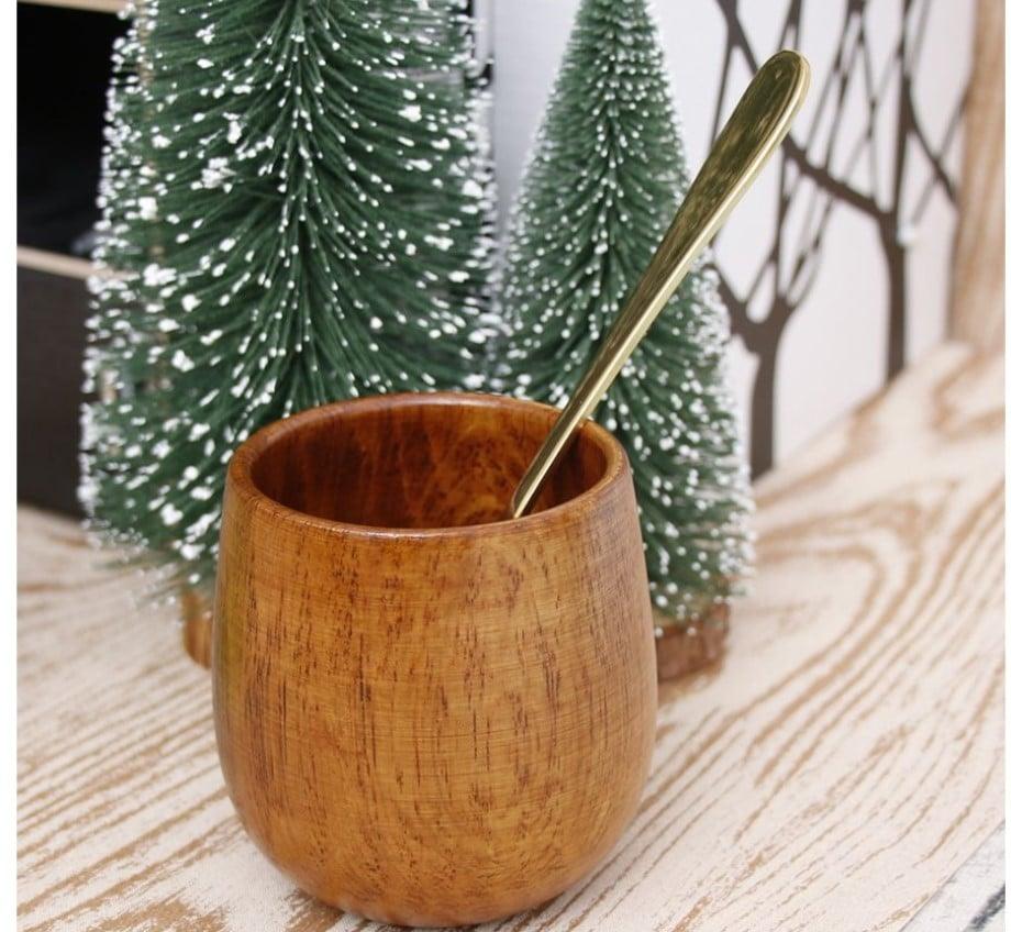 Solid Wood Tea Cup - Trendha