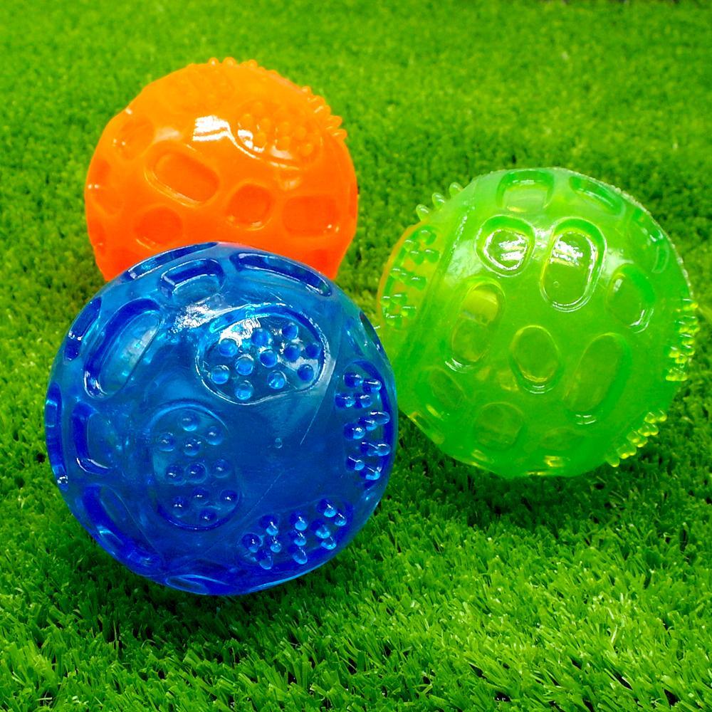 Squeaky Chew Tooth Cleaning Dog's Ball - Trendha