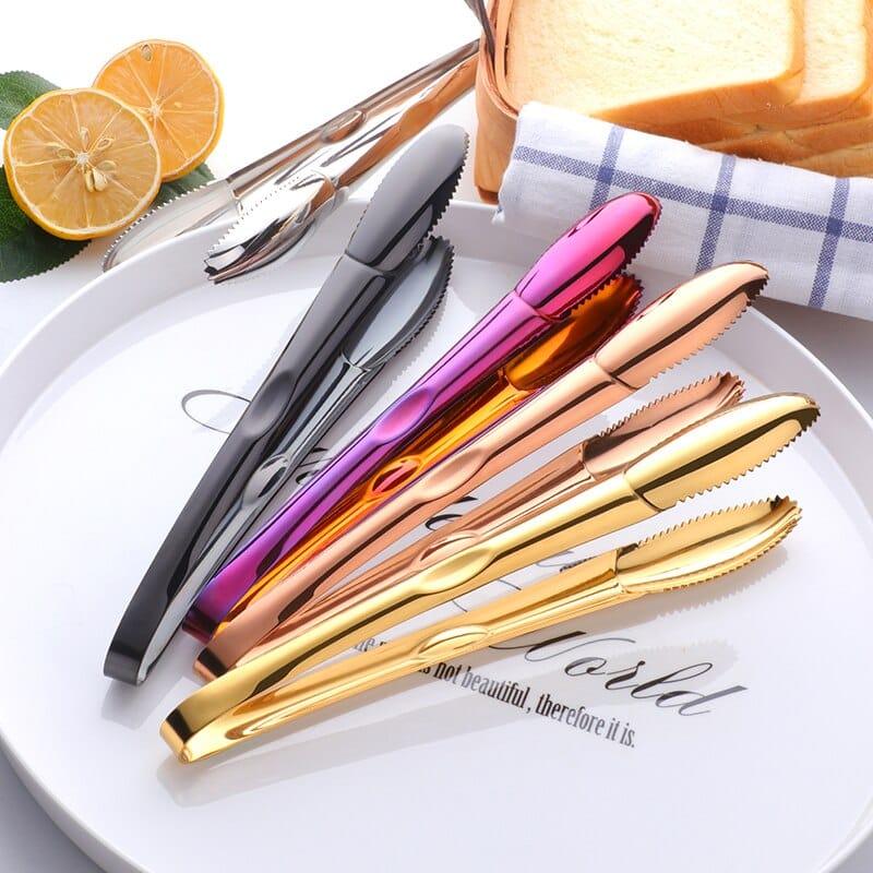 Stainless Steel BBQ Ice Tongs - Trendha