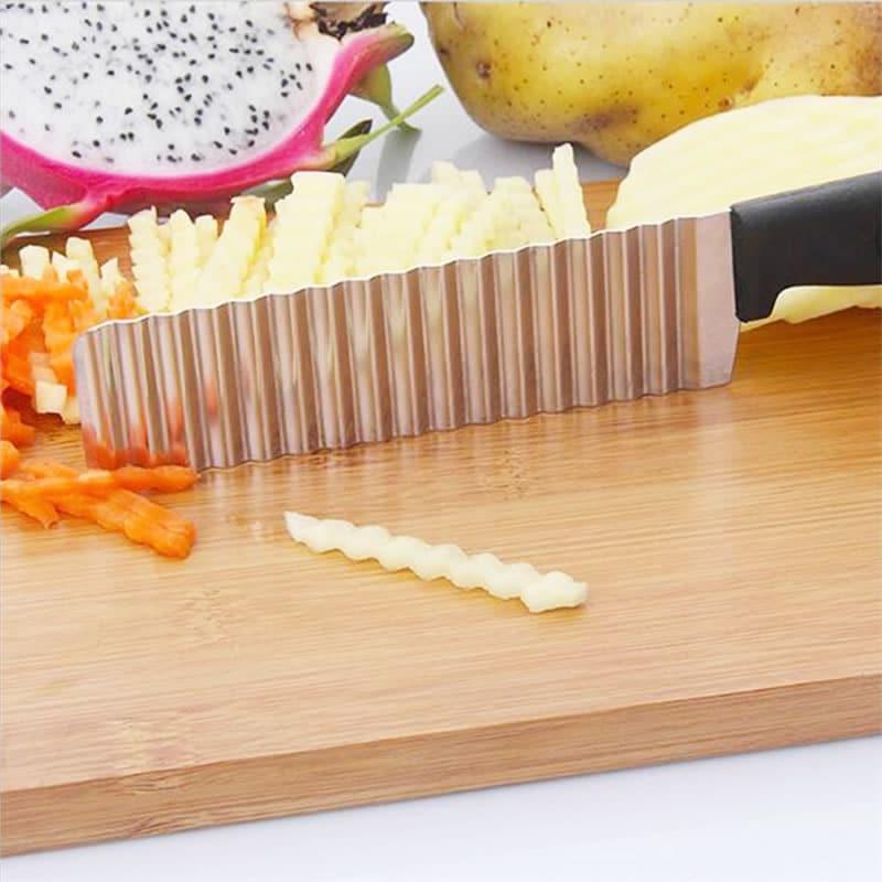 Stainless Steel Wavy French Fries Cutter - Trendha