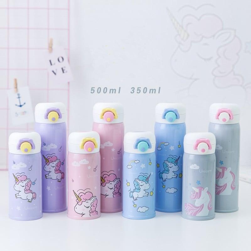 Travel Coffee Thermos with Unicorn Print - Trendha