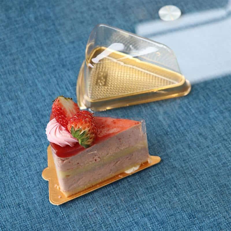 Triangle / Round Shaped Cake Disposable Containers 50 pcs Set - Trendha