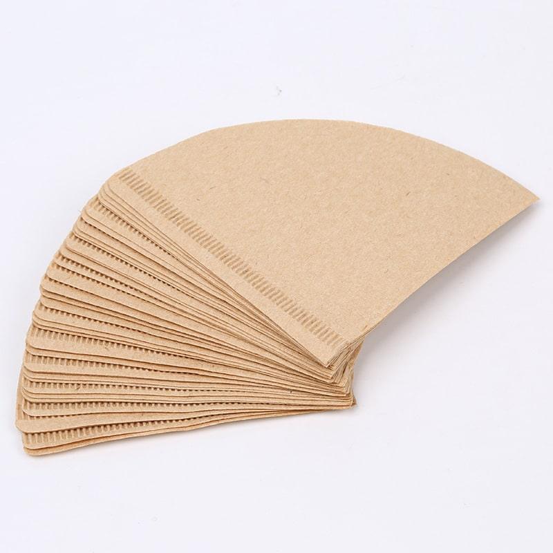 Unbleached Wooden Drip Paper Filters - Trendha