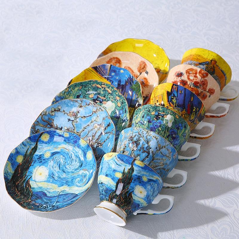 Van Gogh Art Painting Tableware Set 3 pcs - Trendha