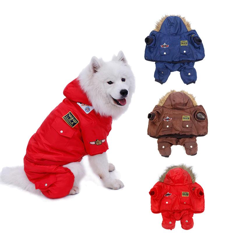 Warm Military Style Jacket for Dogs - Trendha
