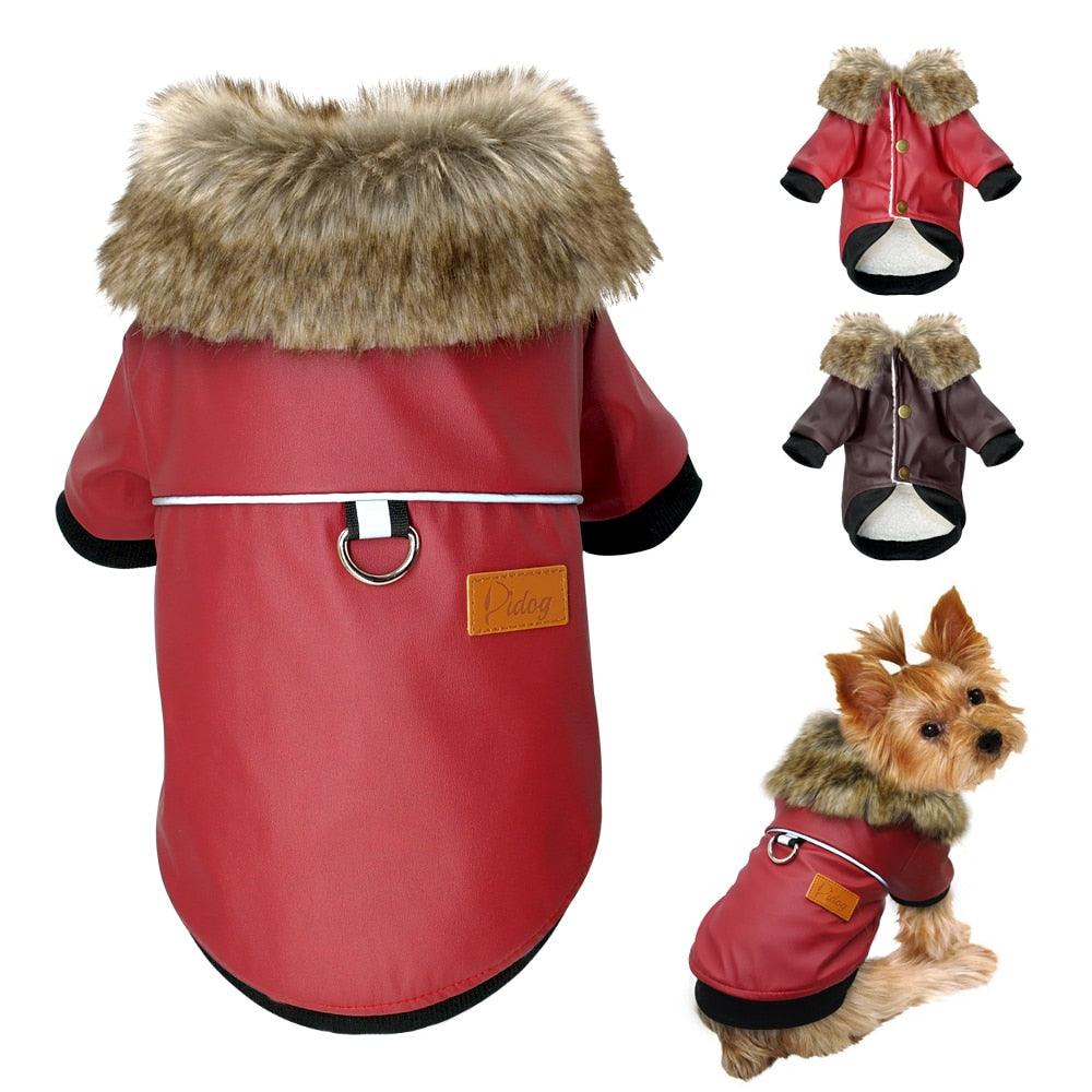 Waterproof Solid Color Dog Jacket - Trendha