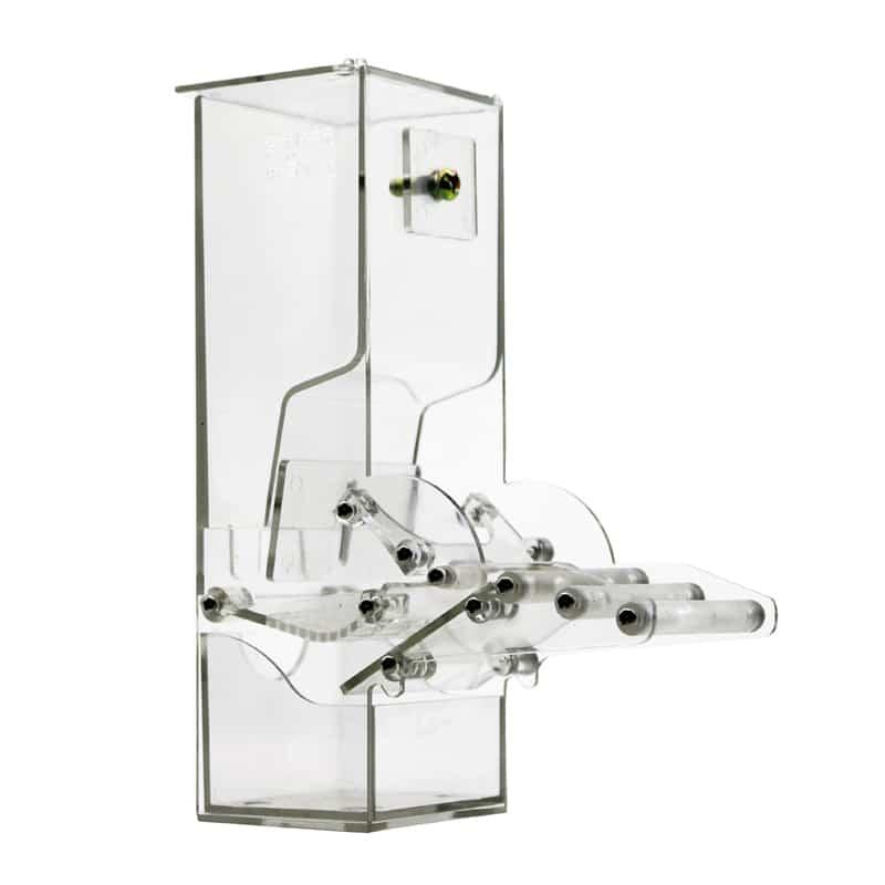 White Plastic Feeder For Birds - Trendha
