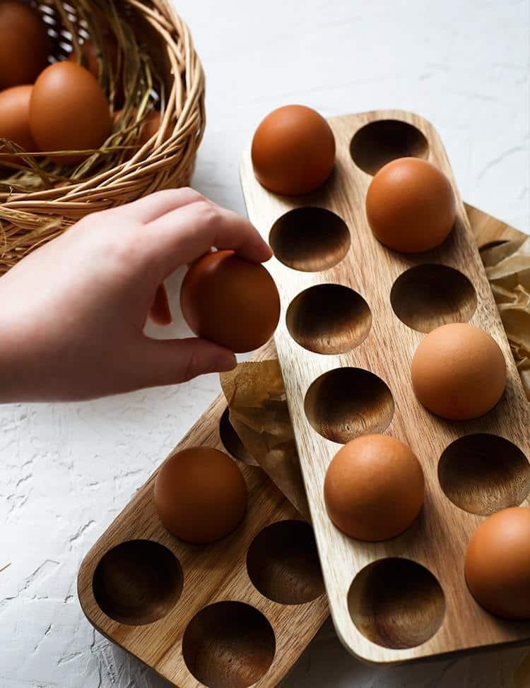 Wooden Egg Storage Box - Trendha