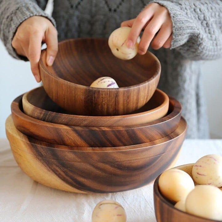 Zebra Pattern Wooden Bowl - Trendha